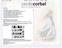 Tablet Screenshot of cecile-corbel.com